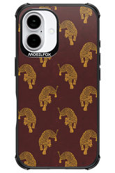Burgundy Leopard Pattern - Apple iPhone 16