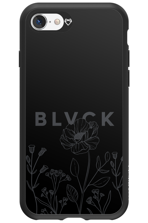 Black Flowers - Apple iPhone 8