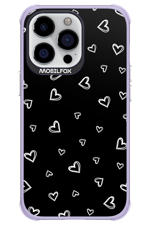 Monochrome Hearts 2.0 - Apple iPhone 13 Pro