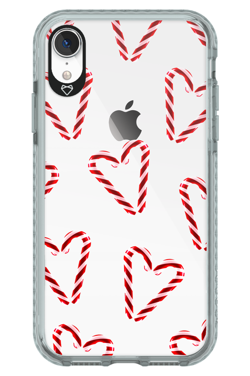 Candy Cane Hearts - Apple iPhone XR
