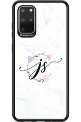 JS Monogram White - Samsung Galaxy S20+