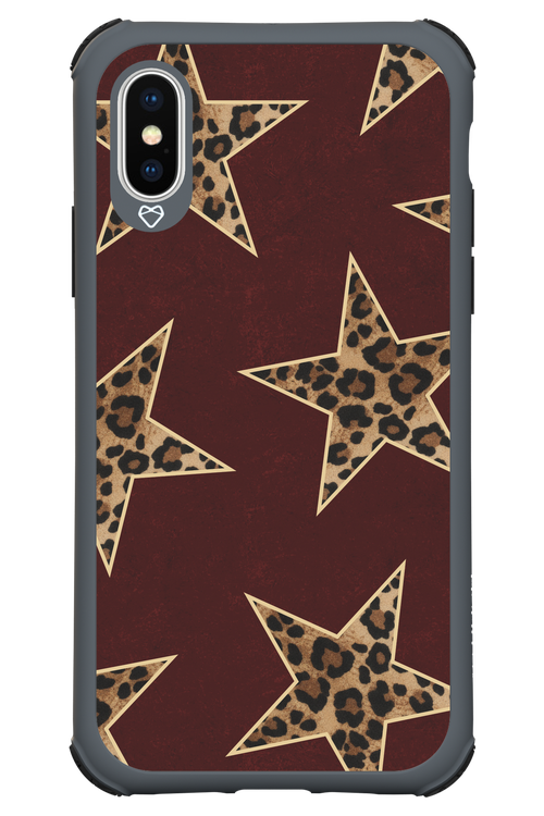 Wild Stars Burgundy - Apple iPhone X