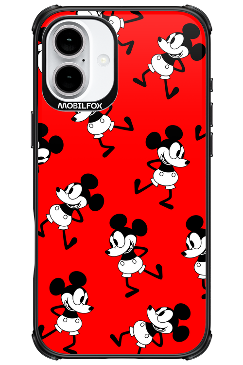 Iconic Mouse (red pattern) - Apple iPhone 16 Plus