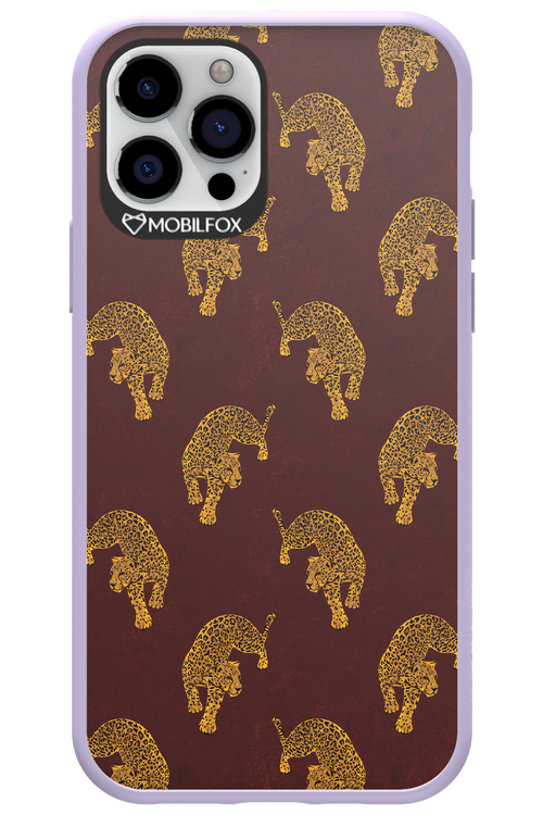 Burgundy Leopard Pattern - Apple iPhone 12 Pro
