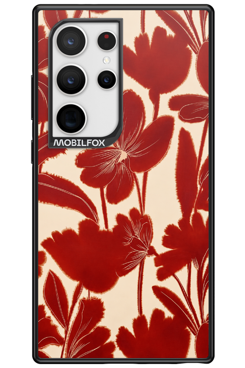 Burgundy Flowers 2.0 - Samsung Galaxy S24 Ultra