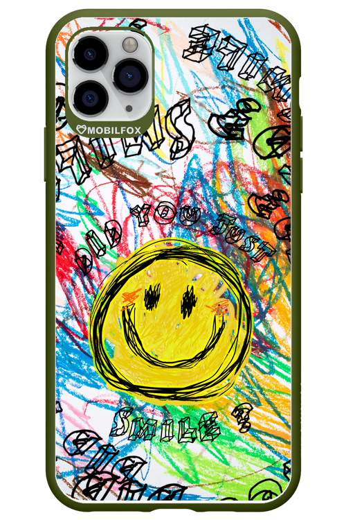 Crayon Smiley Colorful - Apple iPhone 11 Pro Max