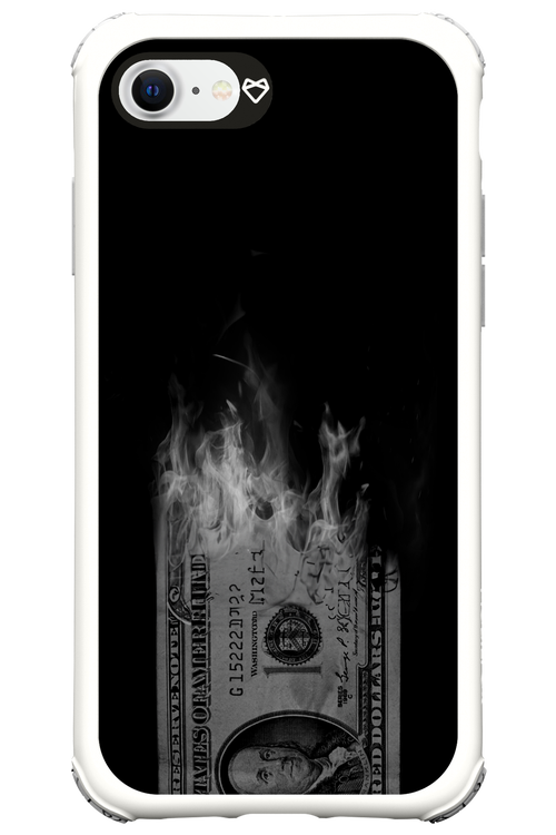 Money Burn B&W - Apple iPhone 7