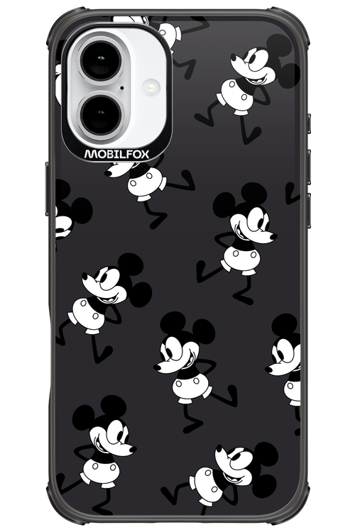 Iconic Mouse (antracite pattern) - Apple iPhone 16 Plus