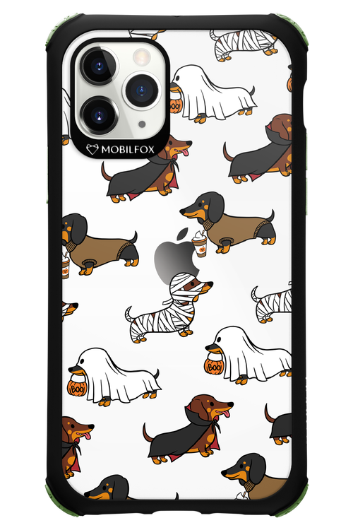 Scary Dachshund (Transparent) - Apple iPhone 11 Pro