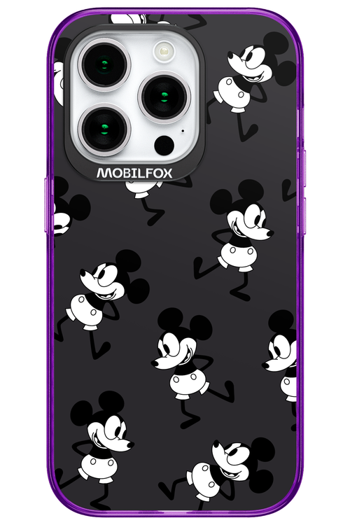 Iconic Mouse (antracite pattern) - Apple iPhone 15 Pro