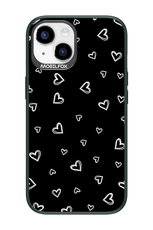Monochrome Hearts 2.0 - Apple iPhone 14