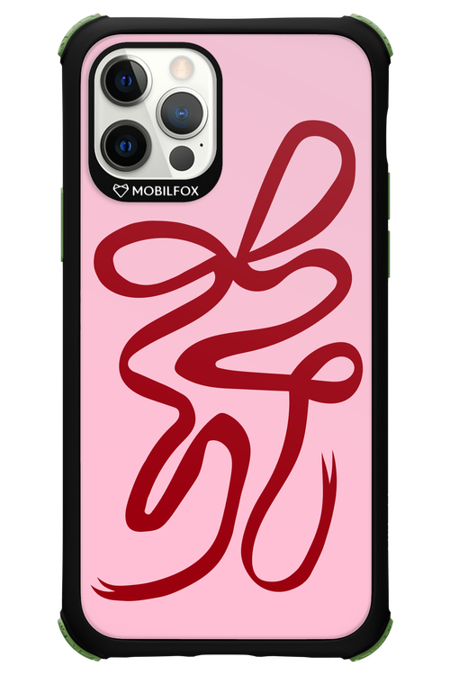 Burgundy Bow - Apple iPhone 12 Pro