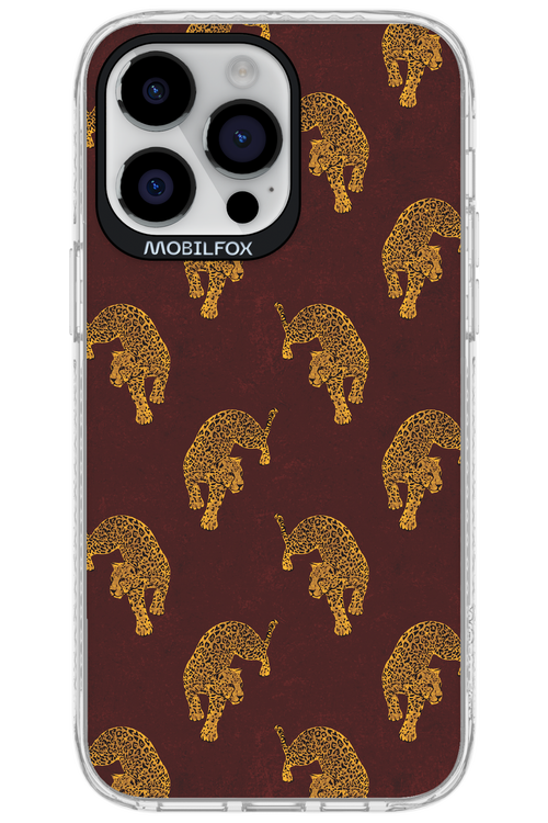 Burgundy Leopard Pattern - Apple iPhone 14 Pro Max