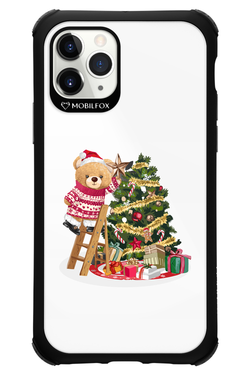 Christmas Bear (Transparent) - Apple iPhone 11 Pro