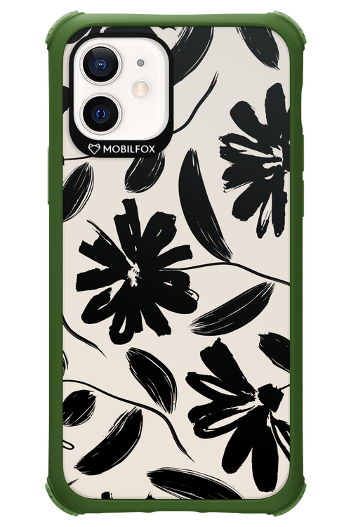 Monochrome Flowerss 2.0 - Apple iPhone 12