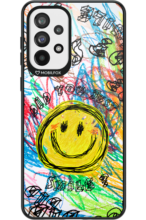 Crayon Smiley Colorful - Samsung Galaxy A73