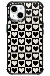 Checkered Heart - Apple iPhone 15