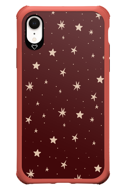 Burgundy Stars - Apple iPhone XR