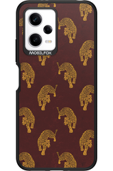 Burgundy Leopard Pattern - Xiaomi Redmi Note 12 5G