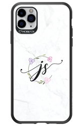 JS Monogram White - Apple iPhone 11 Pro Max