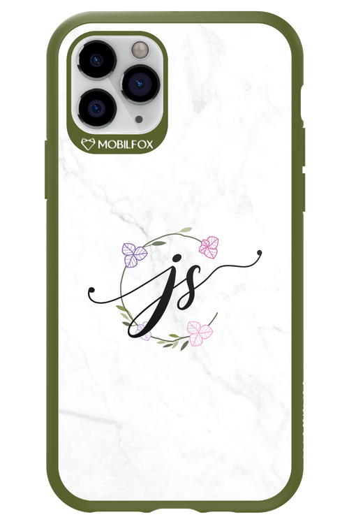 JS Monogram White - Apple iPhone 11 Pro