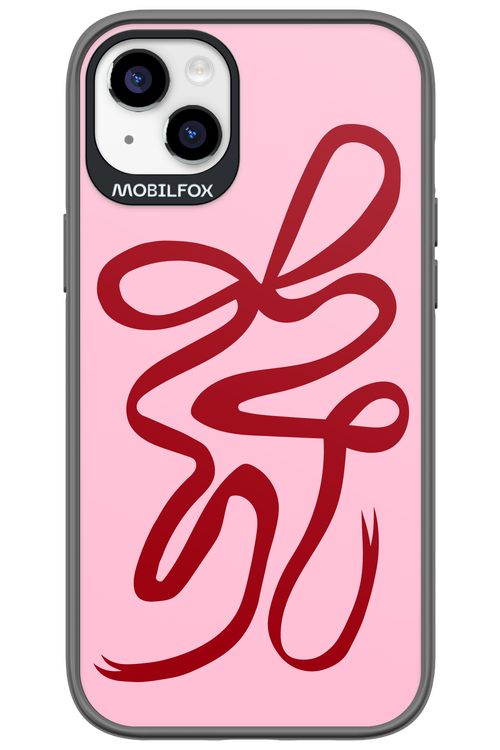 Burgundy Bow - Apple iPhone 14 Plus