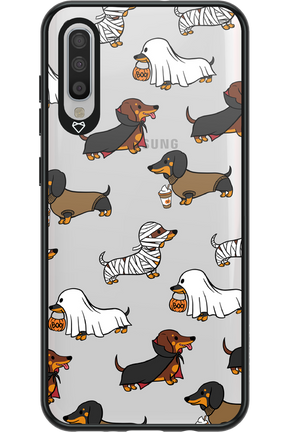 Scary Dachshund (Transparent) - Samsung Galaxy A70