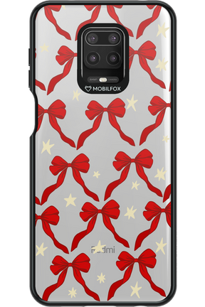 Bow & Stars (Transparent) - Xiaomi Redmi Note 9 Pro