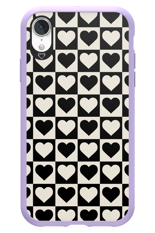 Checkered Heart - Apple iPhone XR