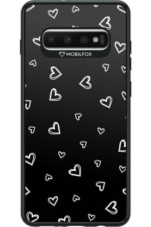 Monochrome Hearts 2.0 - Samsung Galaxy S10+