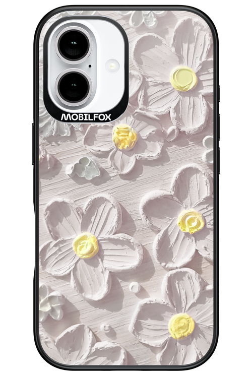 White Flowers - Apple iPhone 16