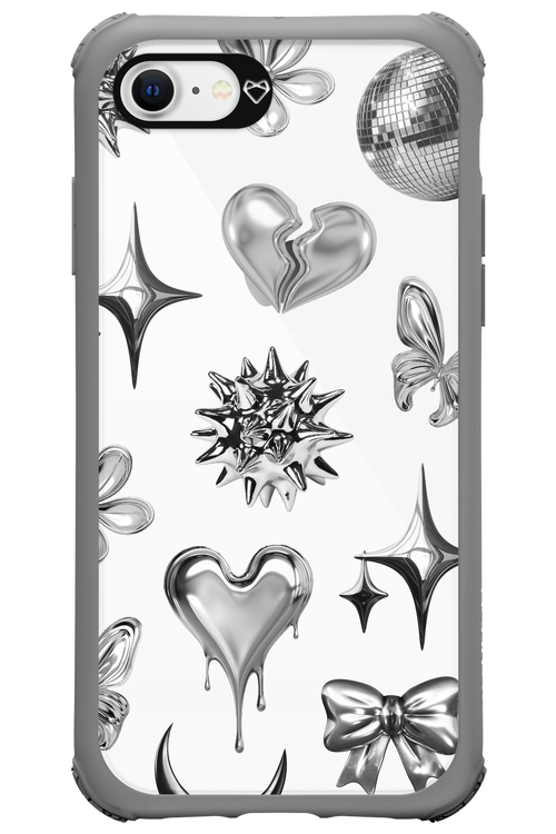 Silver Zone Transparent - Apple iPhone 8