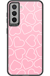Line Heart Pink - Samsung Galaxy S21