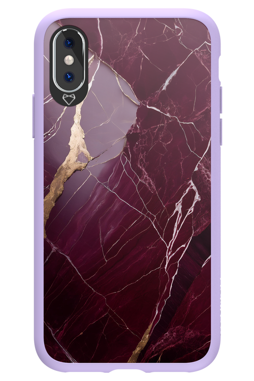 Burgundy Marble - Apple iPhone XS