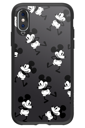 Iconic Mouse (antracite pattern) - Apple iPhone X