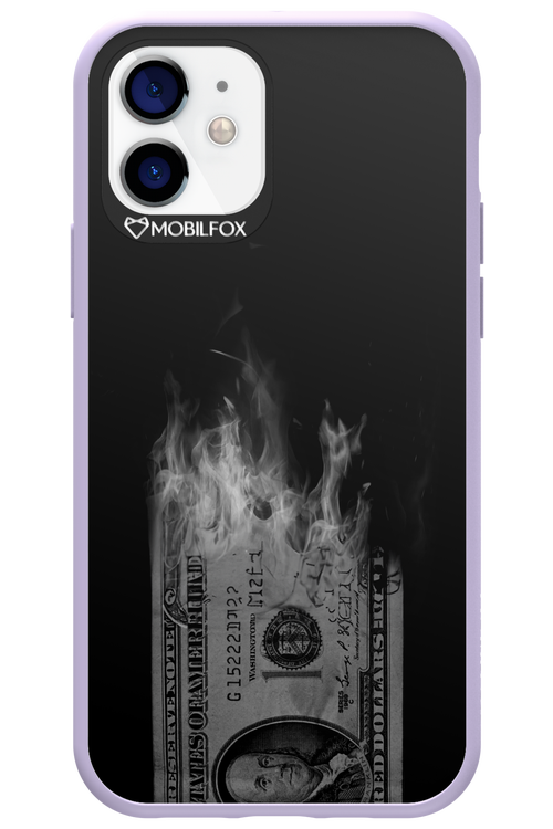 Money Burn B&W - Apple iPhone 12