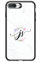 JS Monogram White - Apple iPhone 8 Plus