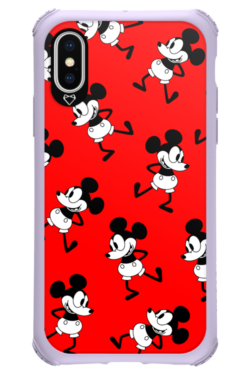 Iconic Mouse (red pattern) - Apple iPhone X