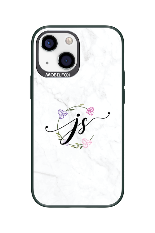 JS Monogram White - Apple iPhone 13 Mini
