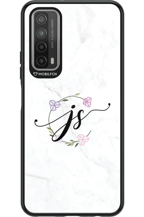 JS Monogram White - Huawei P Smart 2021