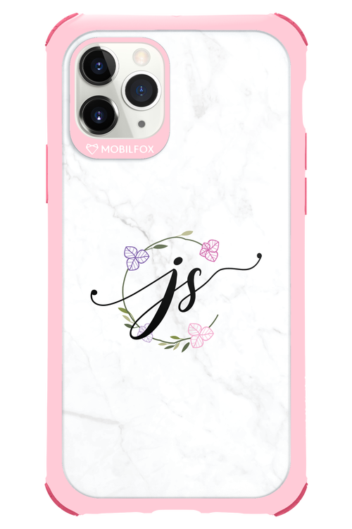JS Monogram White - Apple iPhone 11 Pro