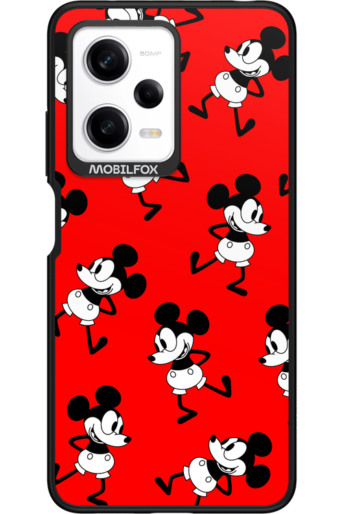 Iconic Mouse (red pattern) - Xiaomi Redmi Note 12 Pro 5G
