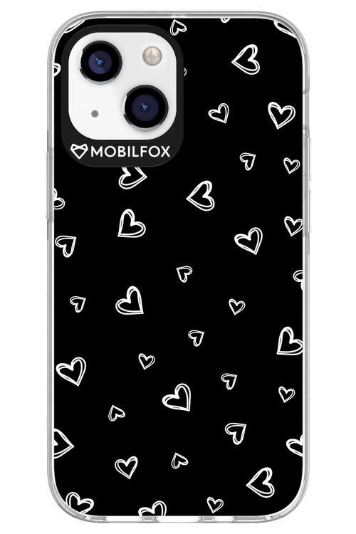 Monochrome Hearts 2.0 - Apple iPhone 13 Mini