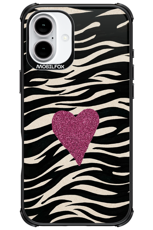 Zebra Heart 2.0 - Apple iPhone 16 Plus