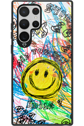 Crayon Smiley Colorful - Samsung Galaxy S22 Ultra