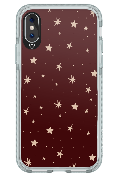 Burgundy Stars - Apple iPhone XS