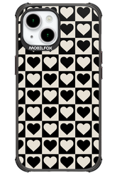 Checkered Heart - Apple iPhone 15