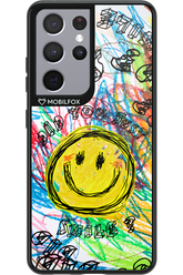 Crayon Smiley Colorful - Samsung Galaxy S21 Ultra