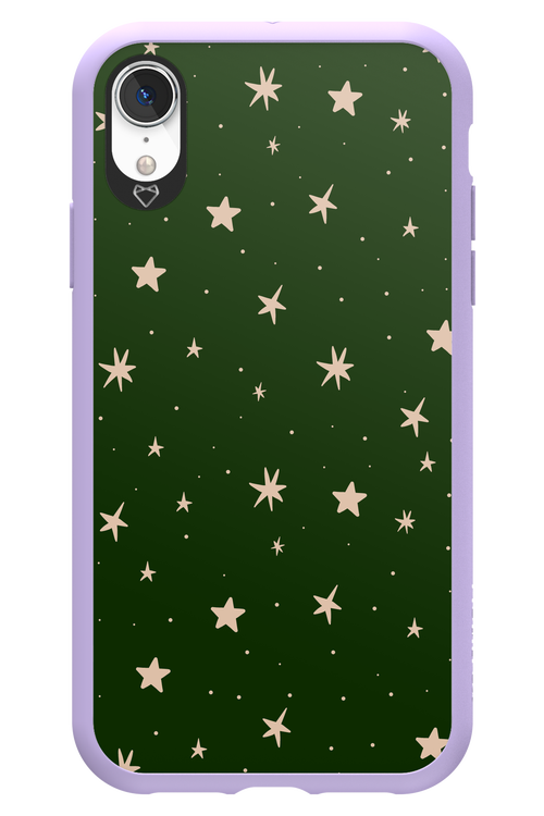 Forest Green Stars - Apple iPhone XR