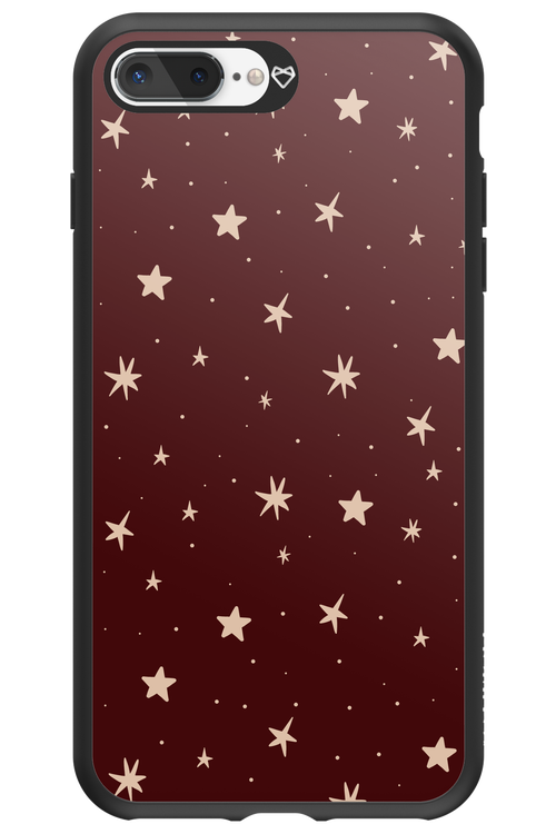 Burgundy Stars - Apple iPhone 8 Plus
